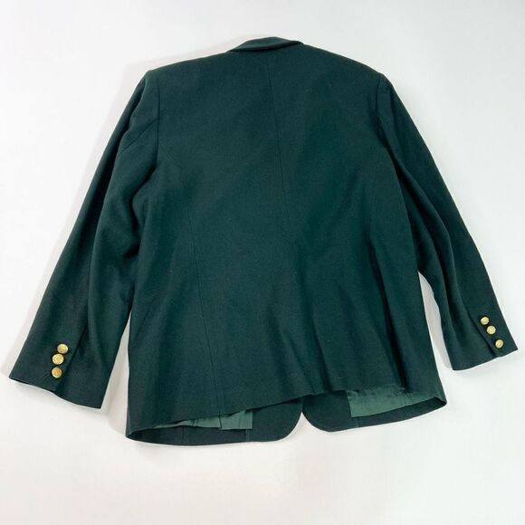 Vintage Pendleton Jacket Womens 16 Blazer Career Virgin Wool Green Lined - Picture 9 of 11